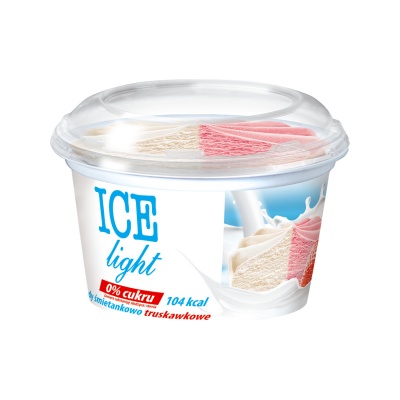 VEGAN ICE śmietankowo truskawkowy light