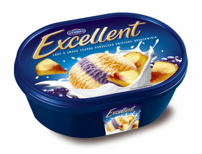 Excellent Lody o smaku czarna porzeczka śmietana brzoskwinia