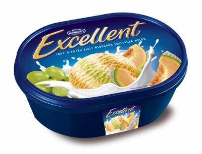 Excellent Lody o smaku biały winogron śmietanka melon