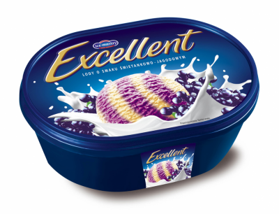 Excellent Lody o smaku śmietankowo jagodowym